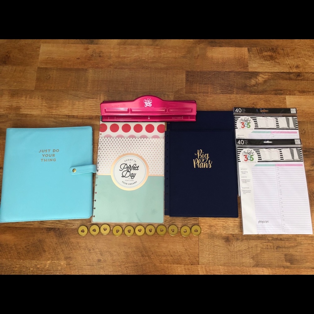 Happy Planner Big Planner Supplies Lot w/Punch 💜